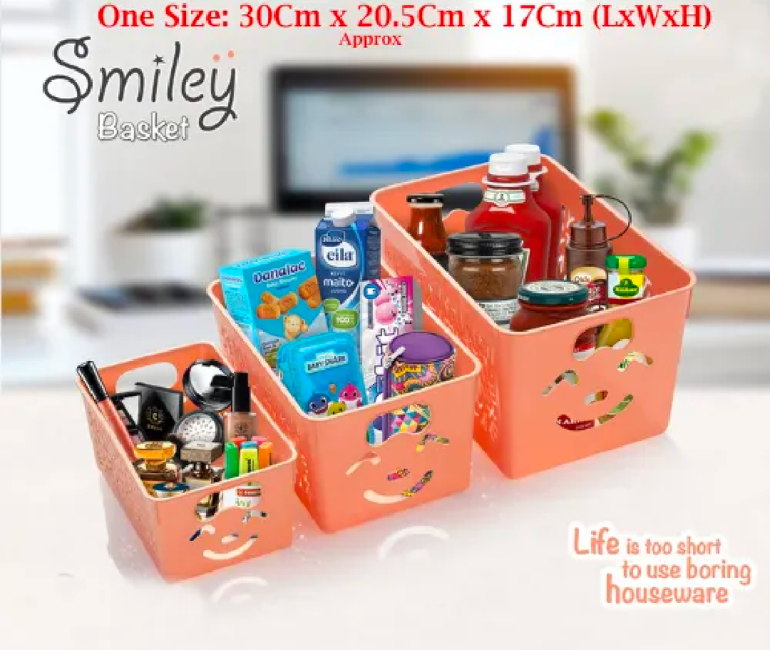 Smiley basket 3 piece set (S.M.L)
