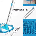 Triangle Mop 180 Degree Adjustable Retractable Household Cleaning Lazy Mop Hand Wash Flat Mop Ceiling Floor Bathroom Glass Pads