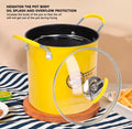 3L Mini Fryer Pot Stainless Steel Japanese Frying Pot With Oil Filter Rack Lip for Home Kitchen Fryer Pot Frying Pan