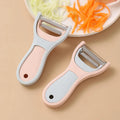2 In Multifunctional Vegetable Fruit Slicer Julienner Non- Slip Handle Dishwasher Safe Hook Design Kitchen Tool