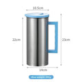 Korean Style Stainless Steel Cold Water Pot 1.6L Single Layer Juice Tea Pot for Restaurant Home Hotel Gift