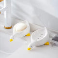 Duck Shape Soap Box Cartoon Soap Dish Drainable Storage Holder Soap Container Storage Dish Household Bathroom Accessories