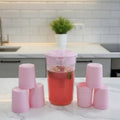 Plastic Jug & Glass Set Of 6 Pieces, Korean Jug Set Of 300 ML, Best Quality