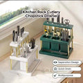 Multi-Functional Kitchen Spoon Fork Chopstick Knife Organizer Saving Kitchen Utensil Organizer Rack Kitchen