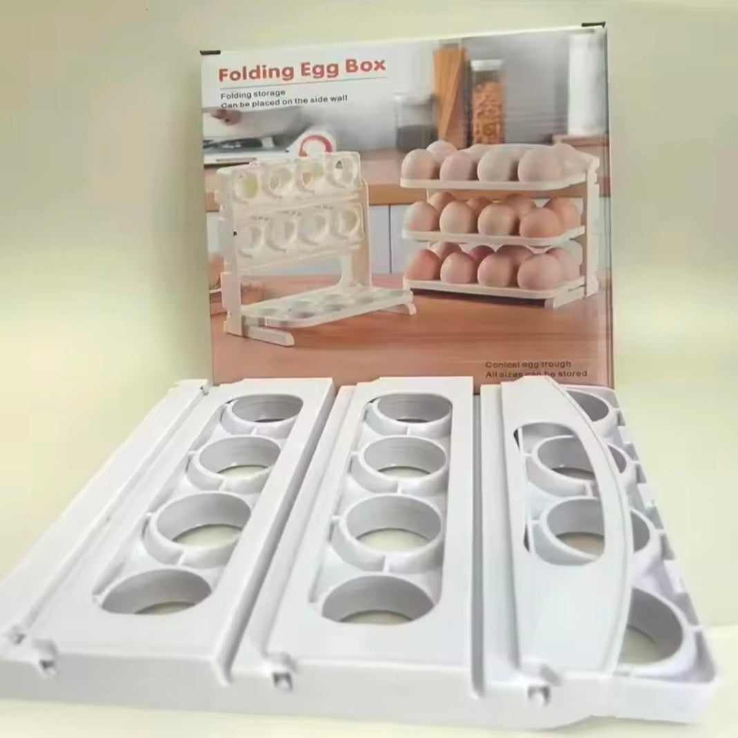 Home Use Large Capacity 24 Grids Egg Refrigerator Storage Box Special Design Egg Tray for Household Plastic Material