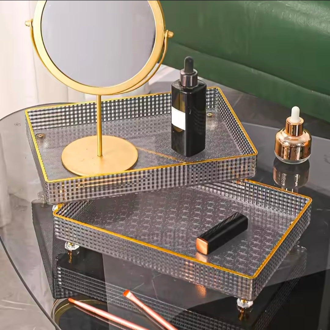 Cosmetic Storage Tray Fruit Plate Living Room Household Coffee Table Snacks Dried Candy Nuts Snack Plate Dessert Storage Box