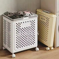 Household New Products Multifunctional Foldable Laundry Basket Toys Clothes Plastic Storage Basket with Wheel Handles