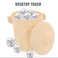 Desk Trash Can Plastic Small Multi-Use Storage Pen Hander Makeup Brush Organizer for Coffee Bedroom Desktop