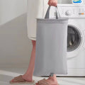 Japanese Style Foldable Fabric Dirty Clothes Basket Storage Basket Household Bathroom Compartment With Lid Laundry Basket