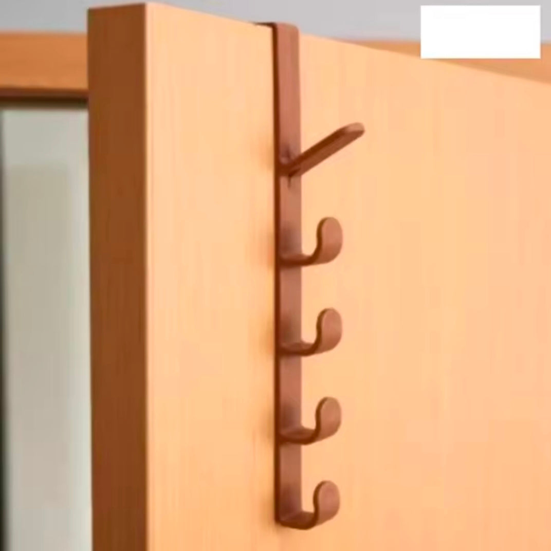 Bedroom Door Hanger Clothes Hanging Rack Over The Door Plastic Home Storage Organization Hooks, Purse Holder For Bags Rails