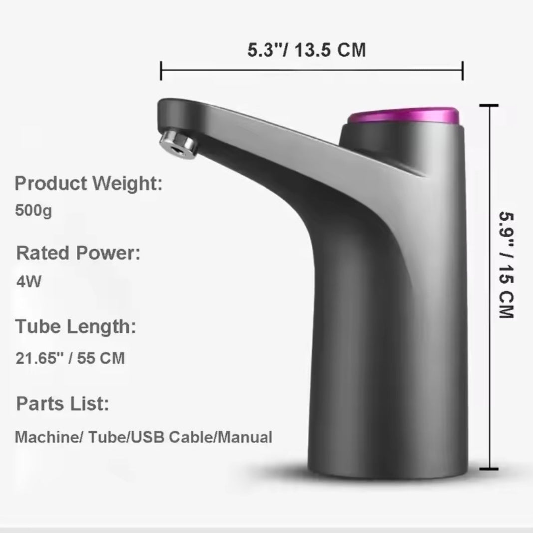 Portable 5-gallon Water Dispenser with USB

Charging-Automatic Electric Pump Suitable for Home, Office, and Outdoor Use