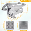 Multifunction Manual French Fries Steel vegetable Cutter Tool Fast Cutting With 2 Blades for Home Kitchen Restaurant