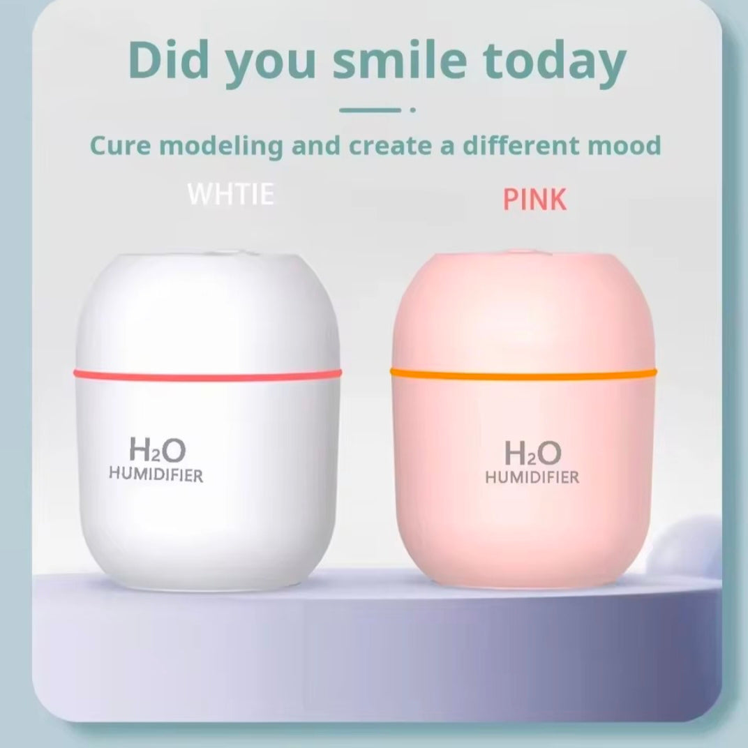 Mini USB Portable Air Humidifier with Colorful Atmosphere Light New Model Cross-Border Popular Small Air Humidifier for Office
