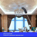 Multifunctional Retractable duster With Bendable Head-Reusable and Washable for High Ceilings Furniture and Car Cleaning