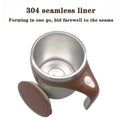Lazy Coffee Stirring Cup Auto Stirring Cup Magnetic Rotating Electric Milk Cup Mark Cup 304 Stainless Steel
