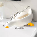Duck Shape Soap Box Cartoon Soap Dish Drainable Storage Holder Soap Container Storage Dish Household Bathroom Accessories