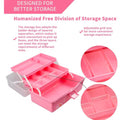 Three-layer multi-purpose storage box, folding tool box/craft box/sewing supplies storage box/medicine box