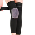 1 Pair Thermal Knee Sleeve Non-Slip Elastic Wool Cashmere Knee Brace Support Protector Knee Warmer Pads Legging Stockings Wraps
