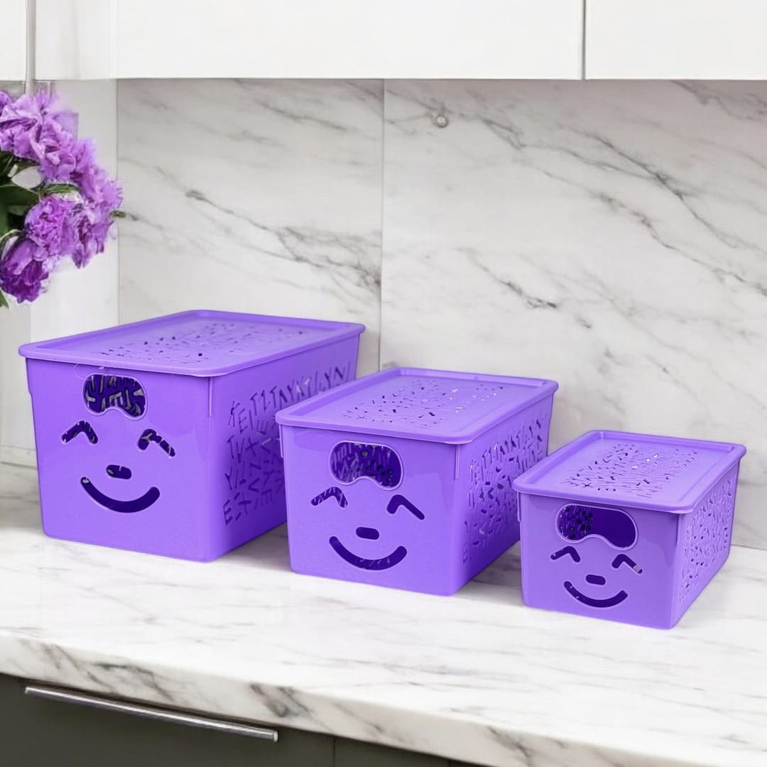 Smile Basket with Cap (3 Pc) Set