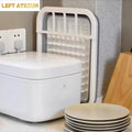 Foldable Drying Rack Drainer Dinnerware Basket Organizer Collapsible Kitchen Storage Counter Silicone Sink Dish Drying Rack