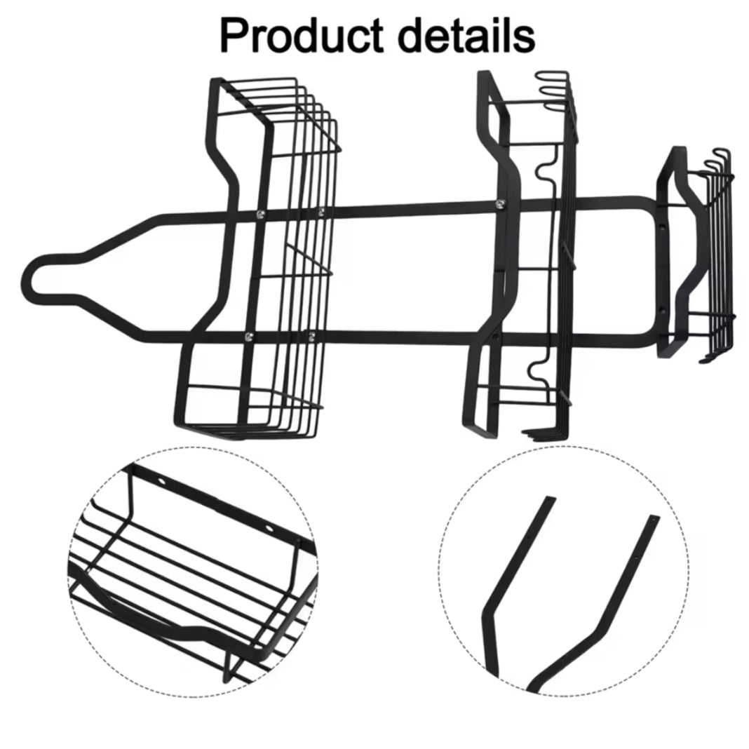 Hanging Shower Organizer Bathroom Shelf With Soap Holder Metal 3 Layers Shower Storage Shelves Bathroom Accessories Storage Rack