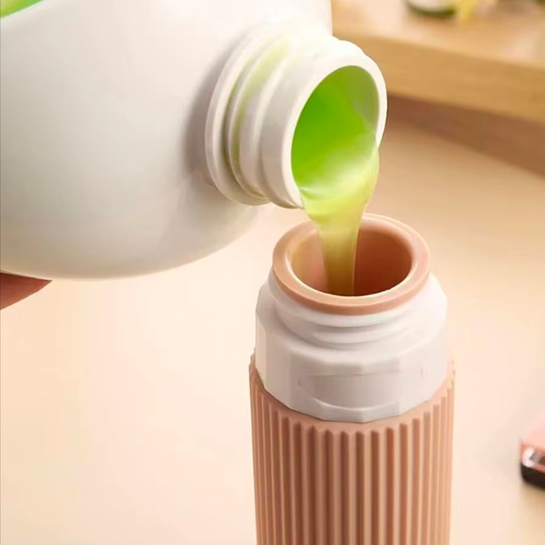90MI/Set Silicone Travel Multicolour Cosmetic Bottles Empty Container Leakproof Refillable Bottle for Shampoo Conditioner Lotion