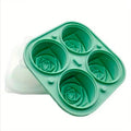 3D Rose Ice Molds, Flower Shape Ice, Silicone Rubber Fun Ice Ball Molds Maker for Juice Whiskey Chilling Cocktails, Ice Cube Trays