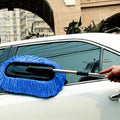 Car Wash Mop Retractable Fiber Wax Mop Car Wax Brush Cleaning Tool Car Wash Without Damaging Paint Dust Removal Fiber Duster