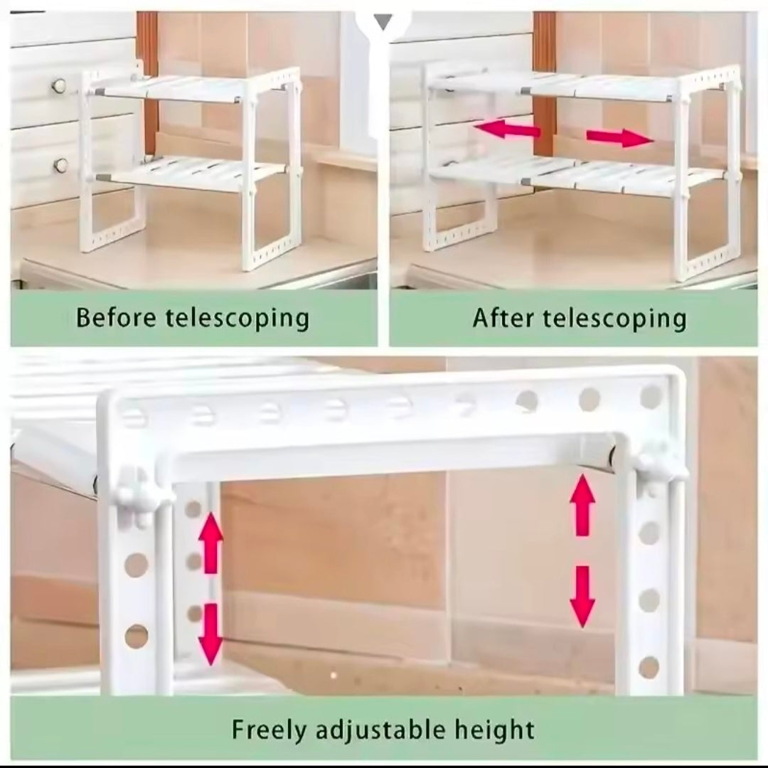 Cabinet Organizer Shelves Stackable kitchen Counter Shelves Cabinet Organizer And Storage Pantry Organizer