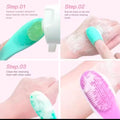 facial Scrub Massage Pad Nose Blackhead Exfoliating Pimples Removal Finger Brush Silicone Mini Face Pore Wash Brush