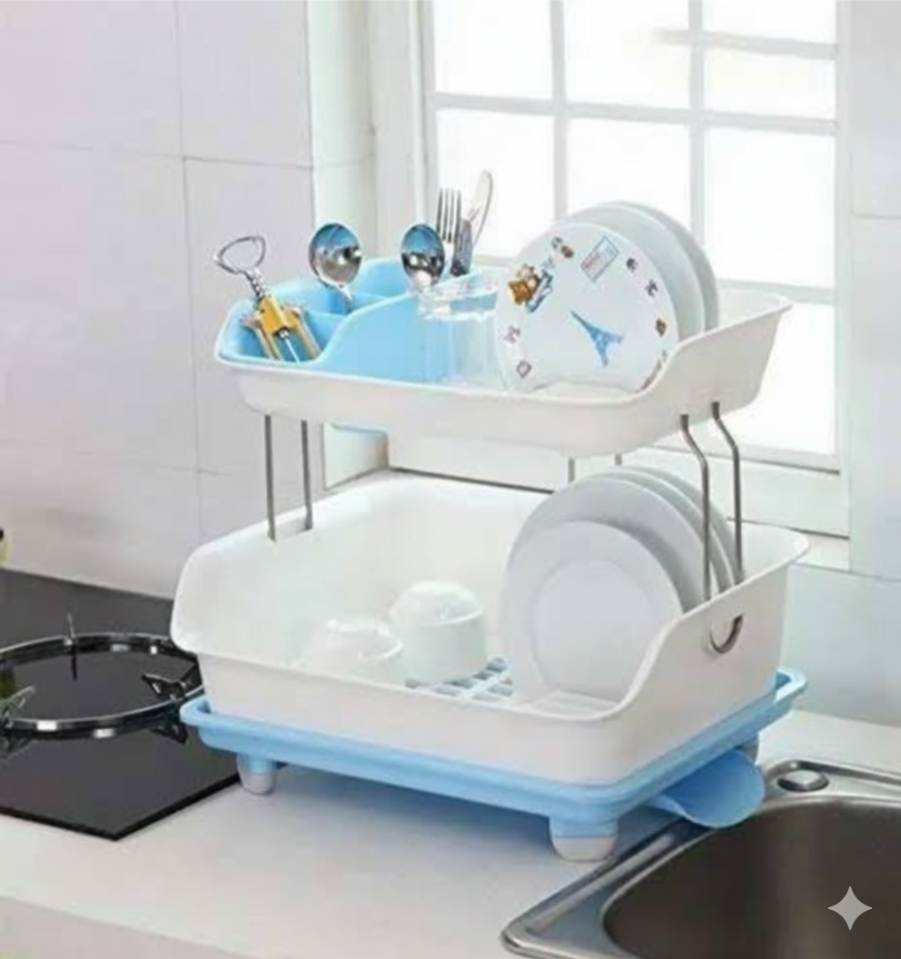 Portable Kitchen Dish Drainer Basket