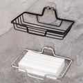 Stainless Steel Wall Mounted Soap Holder No Drill Bathroom Hanger Holder Holds 2 Soap Gift for Halloween Christmas Home Use