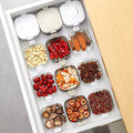 Stackable Airtight Spice Containers with Lid PET Material BPA-Free Storage Jar for Kitchen Removable Seasoning Boxes for Spices