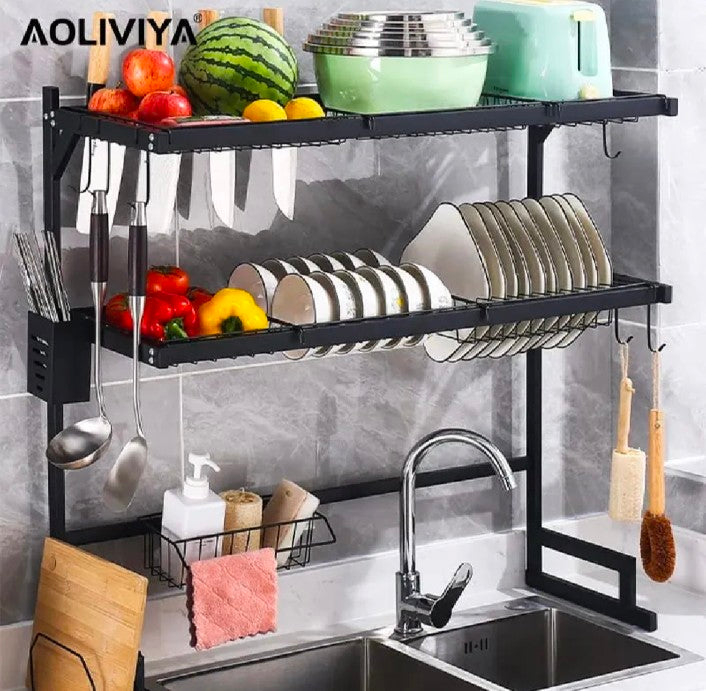Kitchen Storage Shelf Above the Sink – Multi-Functional Rack