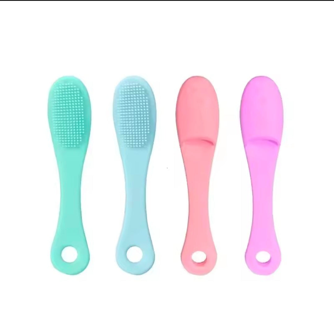 facial Scrub Massage Pad Nose Blackhead Exfoliating Pimples Removal Finger Brush Silicone Mini Face Pore Wash Brush