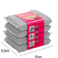 Set for 4 New-Scratch Pot Scrub Sponges - Dishwashing & Household Cleaning