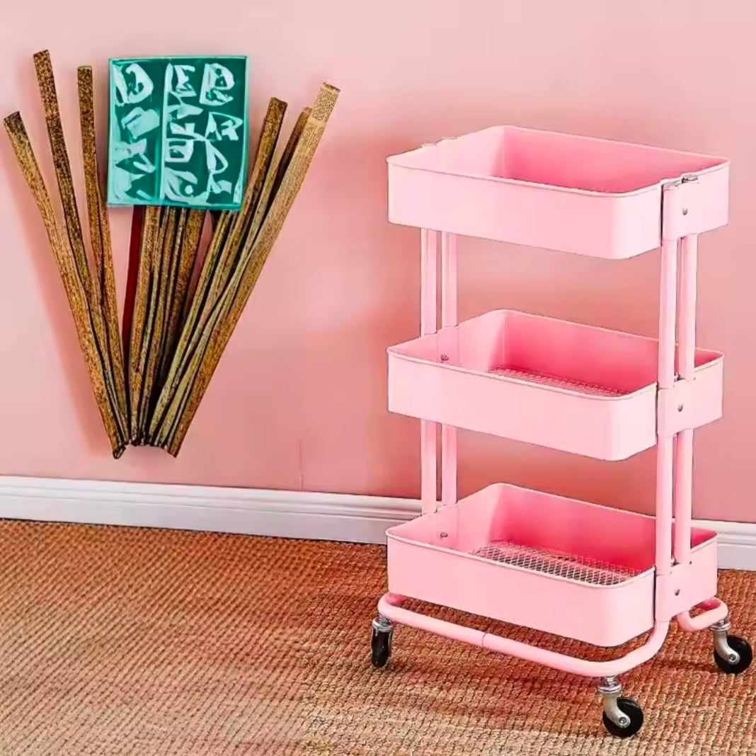Multifunctional Durable Indoor Storage Cart Beauty Nail Salon Wholesale Trolley