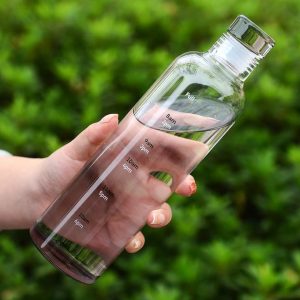 Durable Glass Bottle with Lid  for Daily Use