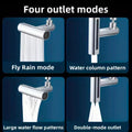 1 Piece 4 in 1 Kitchen Sink Faucet with Universal Swivel Shower Head, Splash Proof 360 Degree Rotation