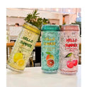 Fresh Girl Korean-Style Plastic lce    Cup Refrigerator for Cooling And Preserving Drinks