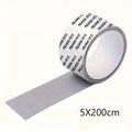 Waterproof Window Screen Repair Tape Self-Adhesive Home Decor Net Patch Anti-Insect Mosquito Mesh Broken Holes Repair Stickers
