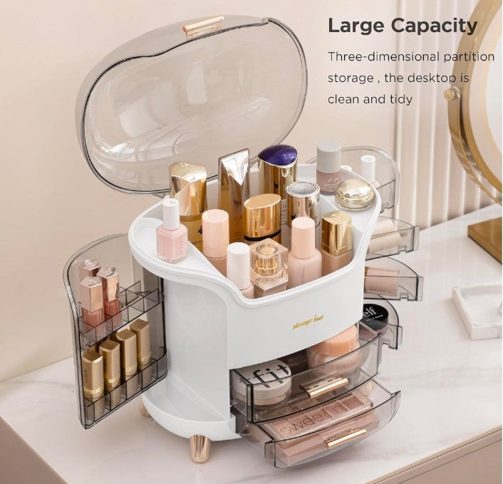 Multi-Functional Makeup Storage Box – Dustproof & Transparent