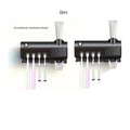 Toothbrush Holder Wall Mounted Solar UV Light Ultraviolet Toothbrush Sterilizer Automatic Toothpaste Holders Bathroom Accessory