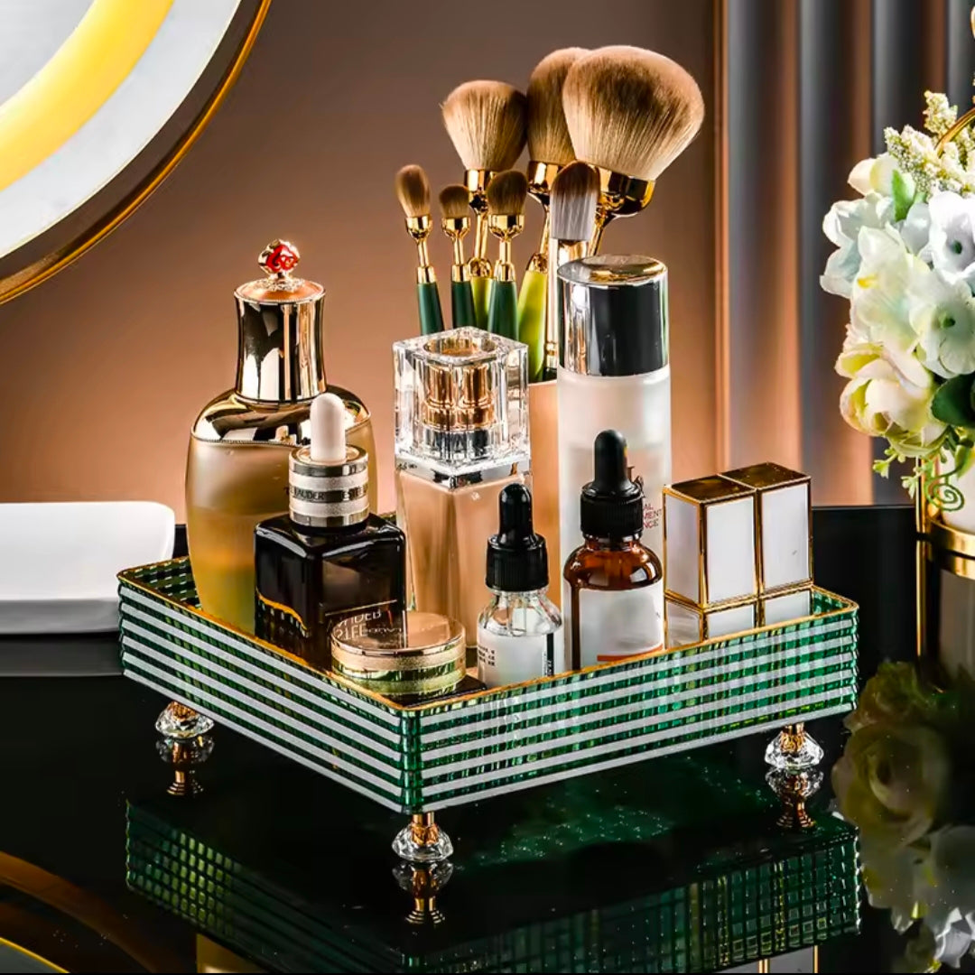 Cosmetic Storage Tray Fruit Plate Living Room Household Coffee Table Snacks Dried Candy Nuts Snack Plate Dessert Storage Box
