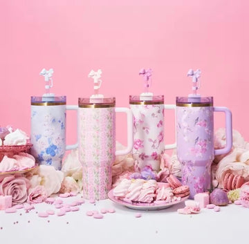 New Large Capacity 40oz Floral Car Vacuum Insulated Stainless Steel 304 Water Bottle Portable Inc king Cup for Vehicle use