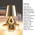 Little Golden Man Table Lamp Living Room Bedside Children's Room Art Decor Night Light Creative Coffee Shop Bar Desk Lamps