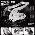 Multifunction Manual French Fries Steel vegetable Cutter Tool Fast Cutting With 2 Blades for Home Kitchen Restaurant