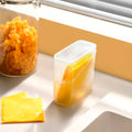 Japanese Style Tilted Transparent Lid Storage Box Cheese Tea Coffee Storage Organizer Small Item Classification Container