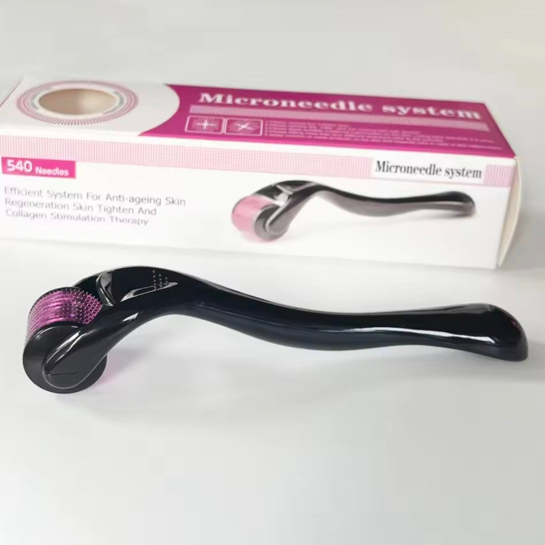 Micro Needling 540 Roller Derma Roller Professional Titanium Dermaroller 0.2/0.25/0.3mm Hair Regrowth Beard Growth Treatment