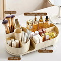 Rotating Makeup Organizer – Clear, Adjustable, Compact